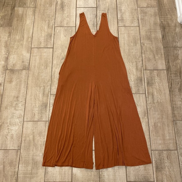 Dainty Hooligan Pants - Dainty Hooligan Jumper M Rust Orange Wide Leg Pockets Fall Gardening Boho Hippie